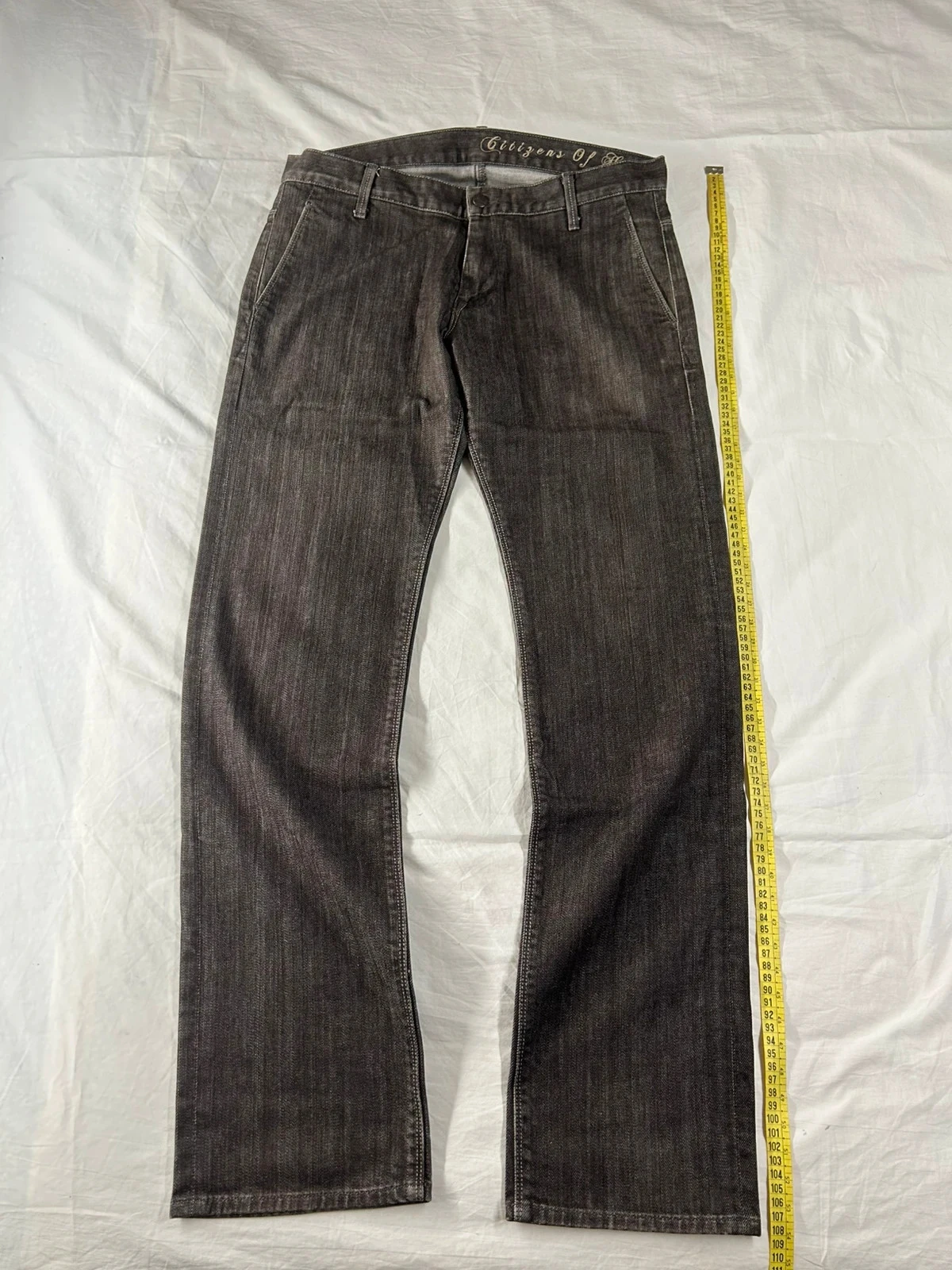 Jean coupe droite marron brut citizens of humanity by jerome dahan taille 44